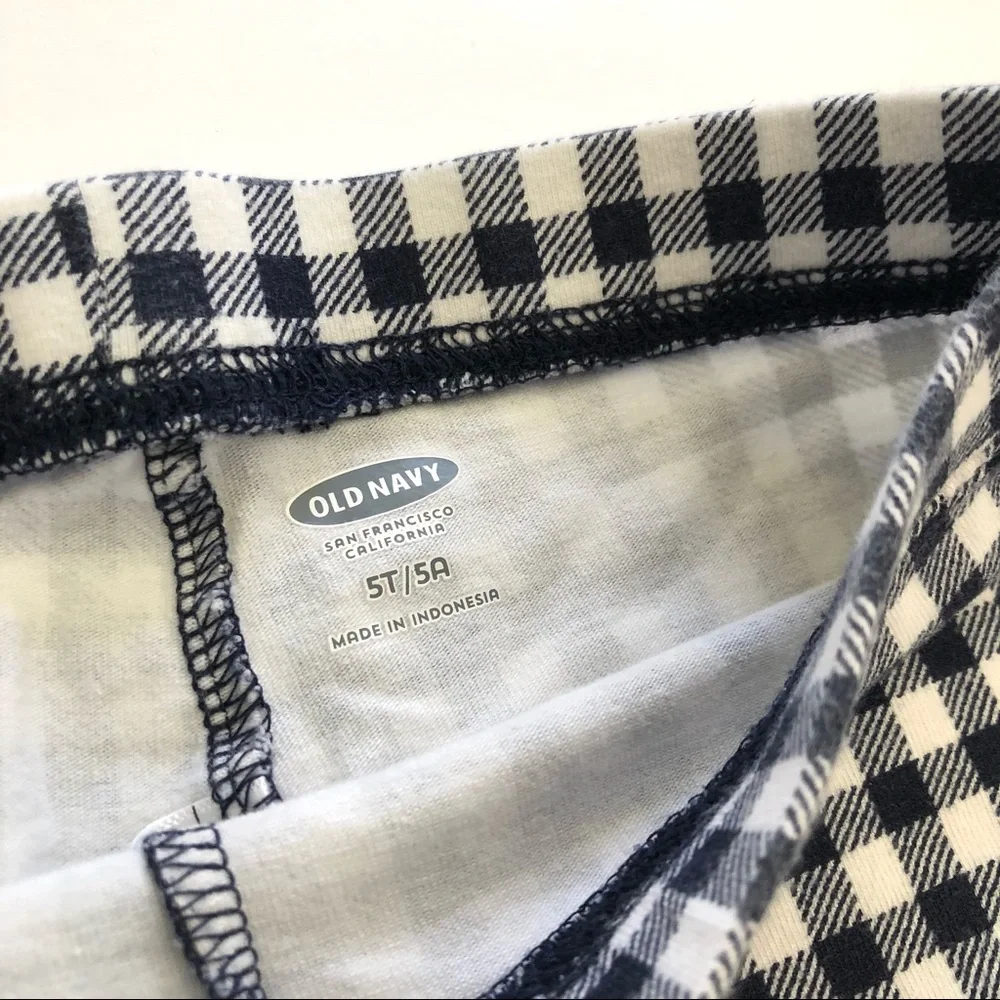 Toddler Shorts Bundle Set of Three Black Blue Polka Dot Gingham Sz 5T